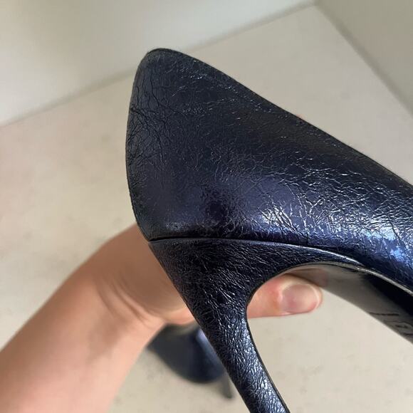 Stuart Weitzman Metallic Blue Stiletto Pumps Women’s Size 7 - Picture 11 of 14